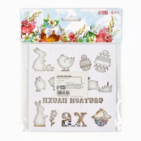 Трафарет для украшения пасхальной выпечки в наборе с топперами &laquo;Нежность&raquo;