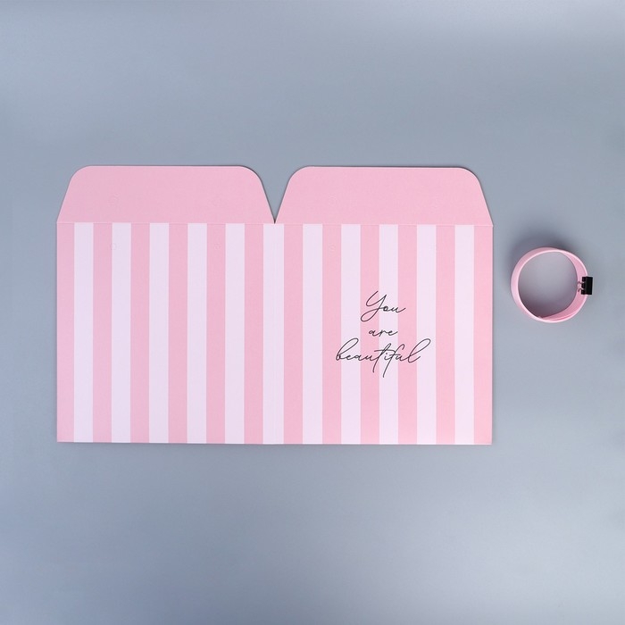 Коробка с лентами &laquo;Ты прекрасна&raquo;, 19 &times; 19 &times; 19 см