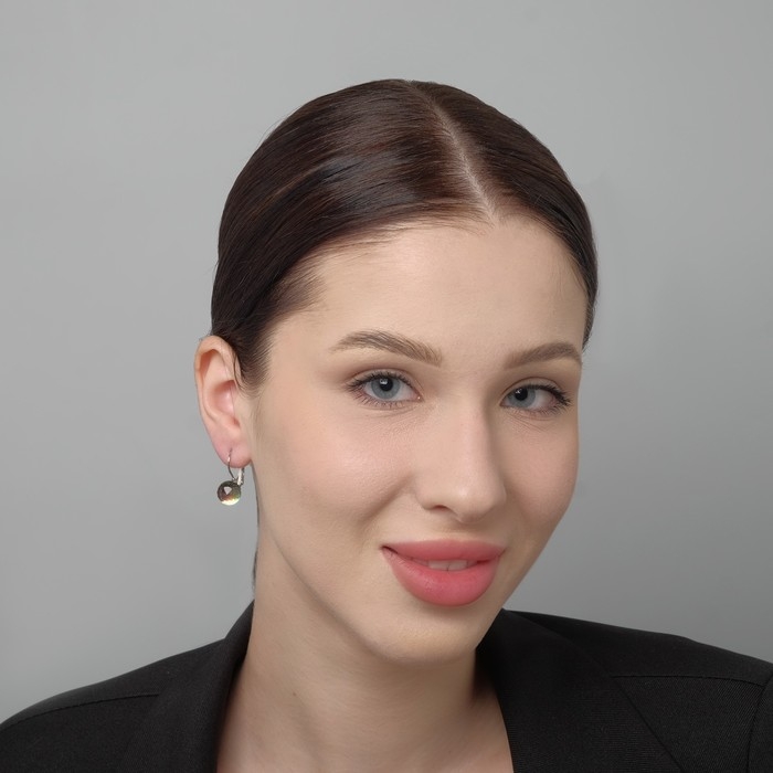 Серьги со стразами &laquo;Радужный день&raquo; шарик гранёный, миксы