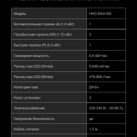 Газовая варочная поверхность HHG 6434 BG черный