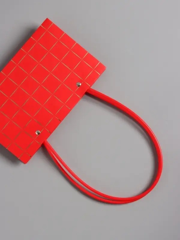 Сумка для цветов влагостойкая, красная 22x10.5x13.5&plusmn;5% см