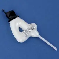 Свеча для торта &laquo;Джентельмен&raquo;, цифра 4, белая