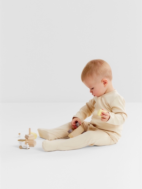 Ползунки детские MINAKU "Nature", цвет бежевый, рост 62-68 см