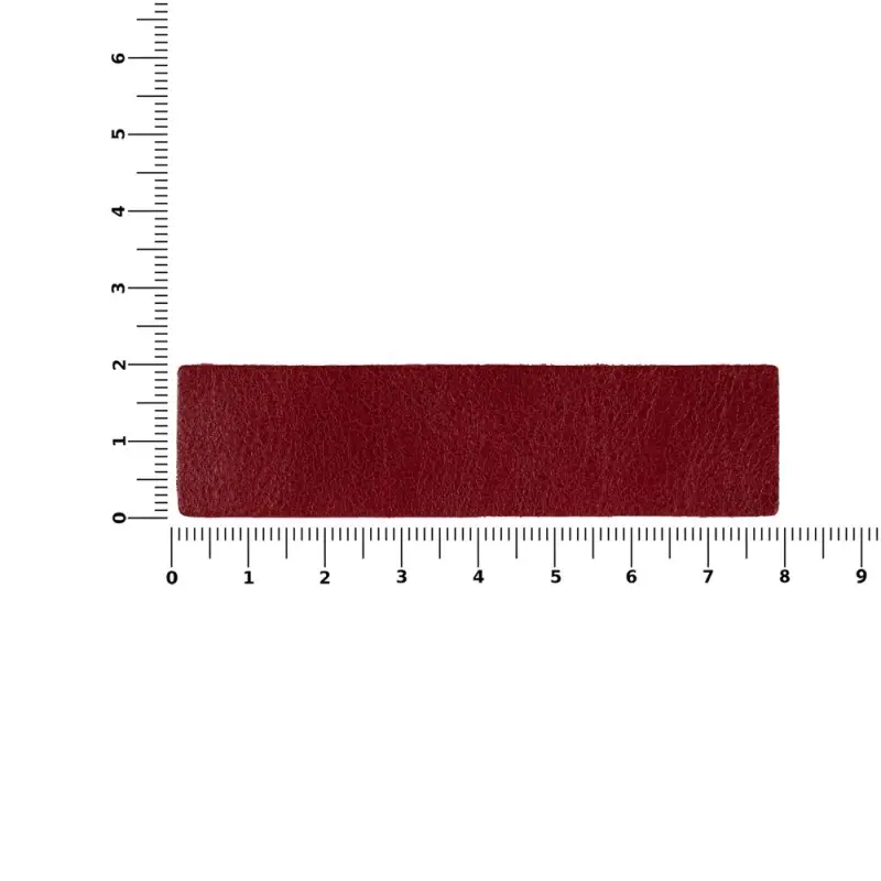 Лейбл кожаный Pasek, красный