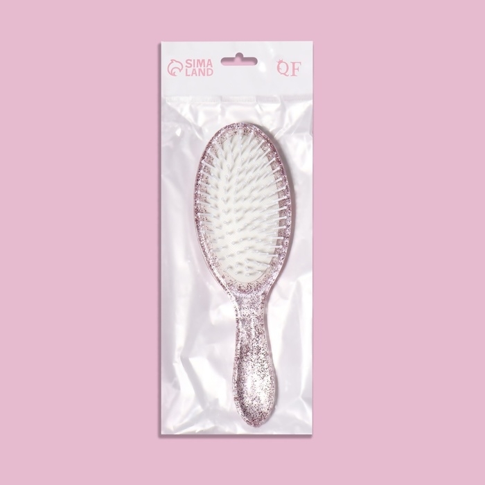 Расчёска массажная, 6,5 &times; 21,5 см, цвет МИКС