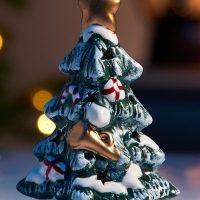 Светодиодная фигура "Зеленая елка" 9.8х5.5х6.5, 1 LED, LR44x3(в компл.), Т/БЕЛЫЙ