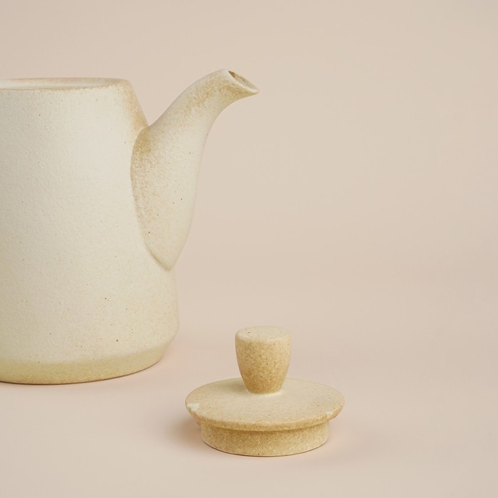 Чайник заварочный фарфоровый SL Home &laquo;Волны Сардинии&raquo;, 1,3 л, 23&times;12,5&times;18,4 см, цвет бежевый