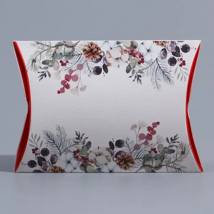 Коробка новогодняя складная фигурная &laquo;Акварель&raquo;, 11 х 8 х 2 см, Новый год