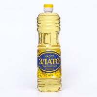 Масло подсолнечное "ЗЛАТО" рафинированное , дезодорированное , 1000 мл