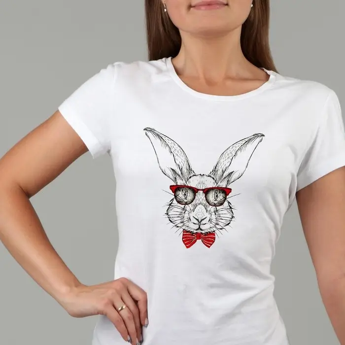 Термотрансфер &laquo;Заяц&raquo;, 17 &times; 17,5 см, цена за 1 штуку