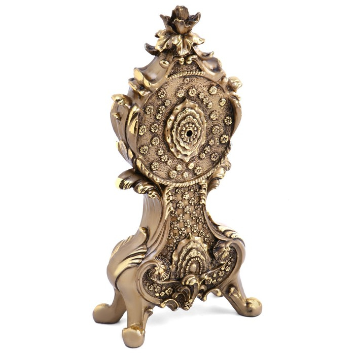 Часы настольные интерьерные каминные "Рококо", h-38 см, d-10 см 3940764