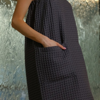 Парео вафельное банное Этель «Boho» 80*145 см. цв. темно-серый, 100% хл, 290 г/м2 Парео вафельное банное Этель «Boho» 80*145 см. цв. темно-серый, 100% хл, 290 г/м2