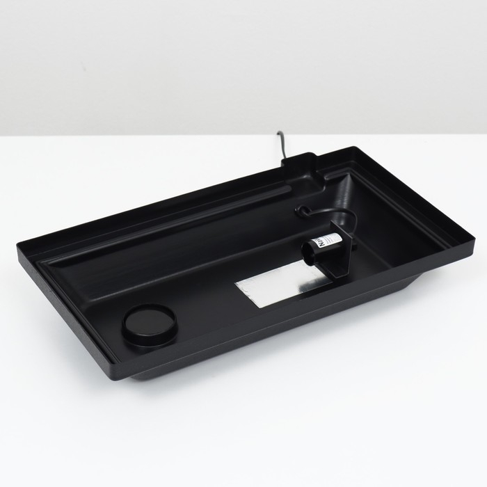 Аквариум Аквариум "Прямоугольный" с крышкой, 20 литров, 36 х 19 х 29/34 см, чёрный