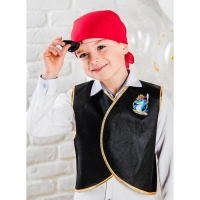 Карнавальный костюм &laquo;Морской разбойник&raquo;, жилетка, наглазник, термонаклейка, бандана