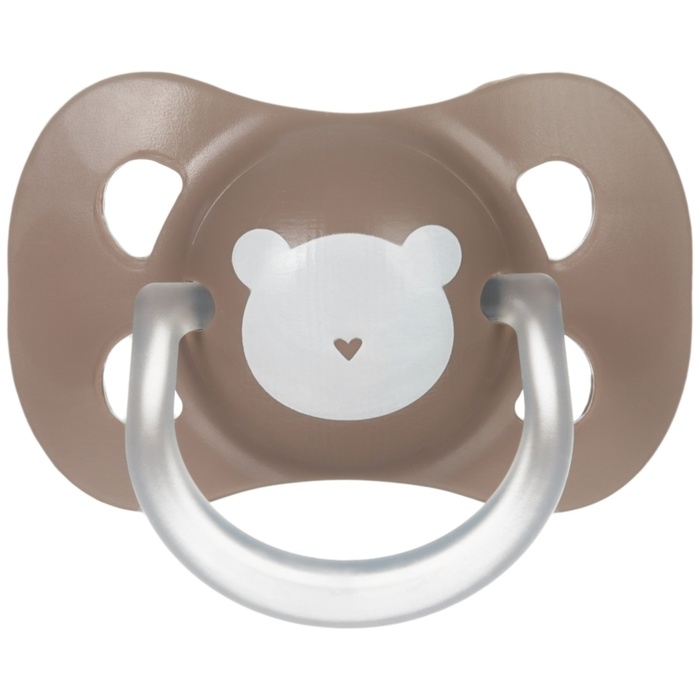 Соска - пустышка латексная классическая &laquo;Мишка&raquo;, от 0 мес., цвет коричнеый