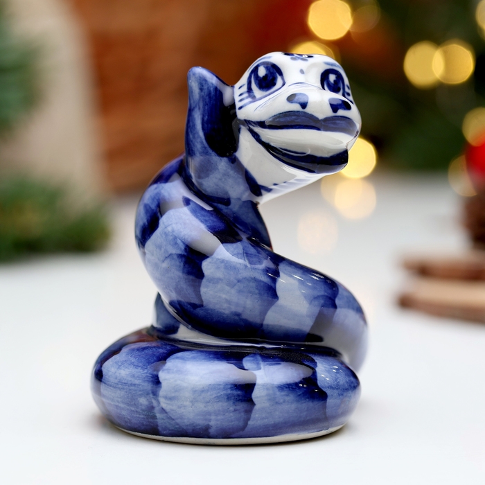 Сувенир &laquo;Удав&raquo;, гжель