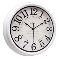Часы настенные, интерьерные, d=31 cм, бесшумные, белые