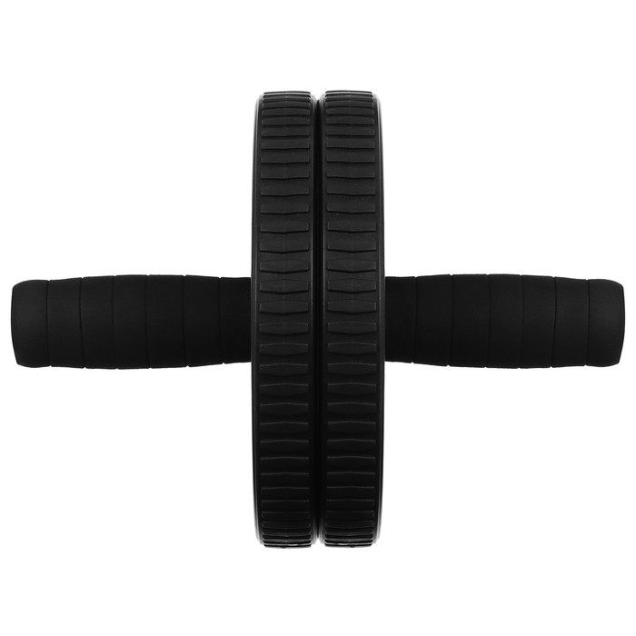 Ролик для пресса ONLYTOP, 2 колеса, цвет чёрный