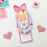 Комплект детский «Выбражулька» 5 предметов: 2 заколки, бусы, браслет, кольцо, сердце, цветной Комплект детский «Выбражулька» 5 предметов: 2 заколки, бусы, браслет, кольцо, сердце, цветной