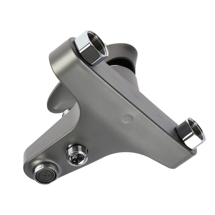 Смеситель для ванны ZEIN Z3675, однорычажный, без душевого набора, графит