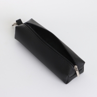 Ключница на молнии, длина 16 см, кольцо, карабин, цвет чёрный