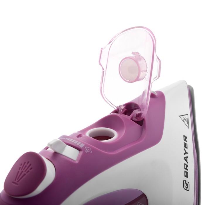 Утюг BRAYER 4006BR, 2400 Вт, 280 мл, керамическая подошва, 25 г/мин, 280 мл, бело-розовый Утюг BRAYER 4006BR, 2400 Вт, 280 мл, керамическая подошва, 25 г/мин, 280 мл, бело-розовый