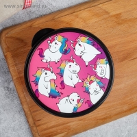 Ланч-бокс круглый FoodVibes &laquo;Единороги&raquo;, 500 мл