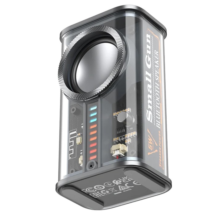 Портативная колонка BYZ К07, 5 Вт, 600 мАч, ВТ 5.1, функция TWS, чёрная Портативная колонка BYZ К07, 5 Вт, 600 мАч, ВТ 5.1, функция TWS, чёрная