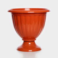 Кашпо уличное на ножке &laquo;Жасмин&raquo;, 18 л, цвет коричневый