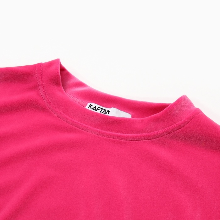 Костюм детский (футболка, шорты) KAFTAN Plushy р.36 (134-140), фуксия Костюм детский (футболка, шорты) KAFTAN Plushy р.36 (134-140), фуксия