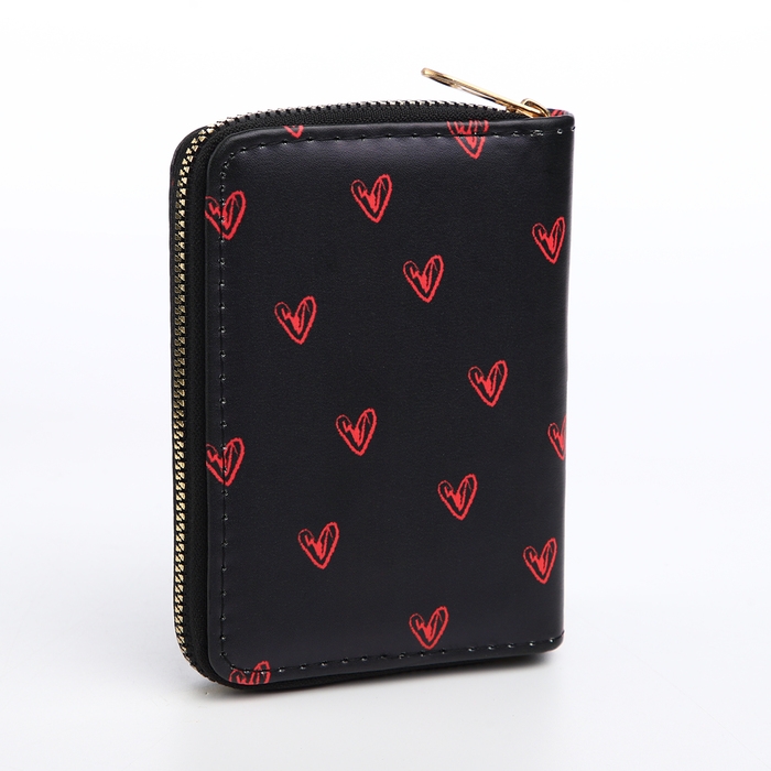 Кошелёк детский на молнии «Выбражулька», цвет чёрный Кошелёк детский на молнии «Выбражулька», цвет чёрный