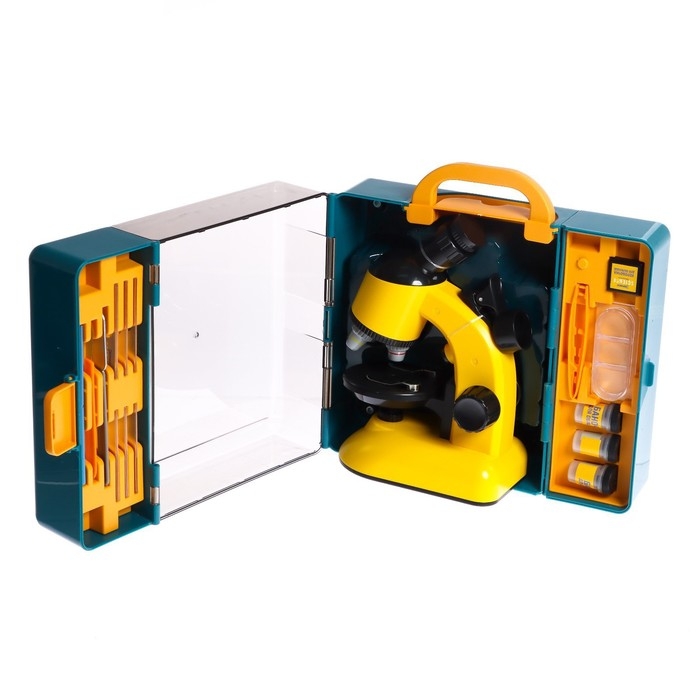 Игровой набор «Переносная лаборатория», микроскоп и 15 предметов Игровой набор «Переносная лаборатория», микроскоп и 15 предметов