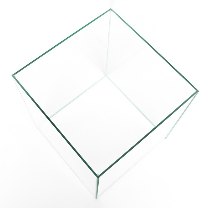 Аквариум "Куб" без покровного стекла, 31 литр, бесцветный шов