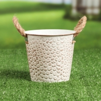 Кашпо "Ведерко чешуя" МИКС, 13х13х12см Кашпо "Ведерко чешуя" МИКС, 13х13х12см