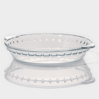 Форма для запекания и выпечки из жаропрочного стекла круглая Доляна, 1 л, d=22 см