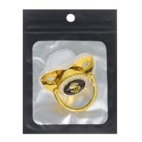 Соска - пустышка силиконовая ортодонтическая «Доллар», от 12 мес., с колпачком, цвет золотой/черный, стразы Соска - пустышка силиконовая ортодонтическая «Доллар», от 12 мес., с колпачком, цвет золотой/черный, стразы