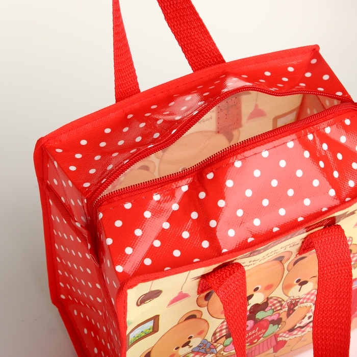 Сумка детская на молнии, цвет красный Сумка детская на молнии, цвет красный