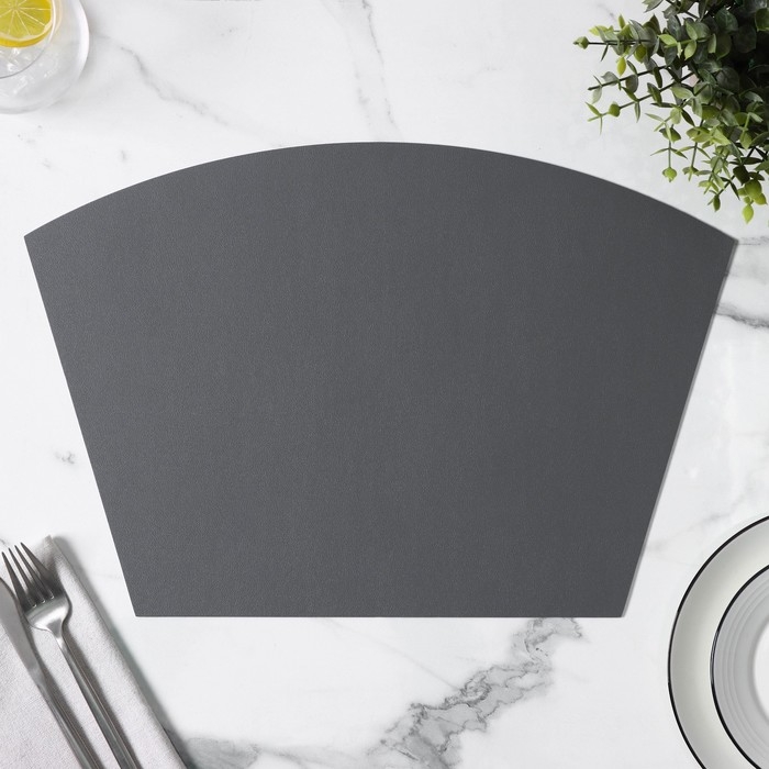 Салфетка сервировочная на стол &laquo;Тэм&raquo;, 30&times;44 см, цвет тёмно-серый