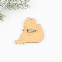 Значок новогодний  &laquo;Новый год: Талисман от сглаза&raquo;, 4,7 х 4,5 см