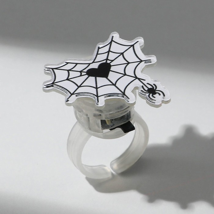 Кольцо детское с огоньком на Хэллоуин, МИКС, безразмерное. Кольцо детское с огоньком на Хэллоуин, МИКС, безразмерное.