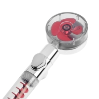 Лейка для душа ZEIN Z4088, микроточки, кнопка "стоп", вентилятор, спираль, красный/хром Лейка для душа ZEIN Z4088, микроточки, кнопка "стоп", вентилятор, спираль, красный/хром