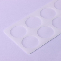 Форма для шоколада &laquo;Круг&raquo;, силикон, 8 ячеек, 23,5&times;12&times;0,3 см, цвет прозрачный