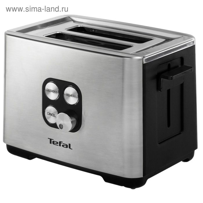 Тостер Tefal TT420D30, 900 Вт, 7 режимов прожарки, 2 тоста, разморозка, cеребристый Тостер Tefal TT420D30, 900 Вт, 7 режимов прожарки, 2 тоста, разморозка, cеребристый