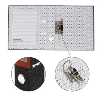 Папка-регистратор 75 мм, А4, Calligrata, эконом мрамор, черная, МИКС Папка-регистратор 75 мм, А4, Calligrata, эконом мрамор, черная, МИКС