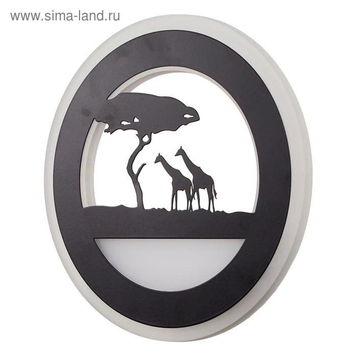 Бра Бра "Жирафы" LED 24Вт 3000-4000К черный 22х3,8х22 см