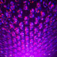 Световой прибор &laquo;Волны&raquo; 10.5 см, лазер, динамик, пульт ДУ, свечение мульти, 5 В