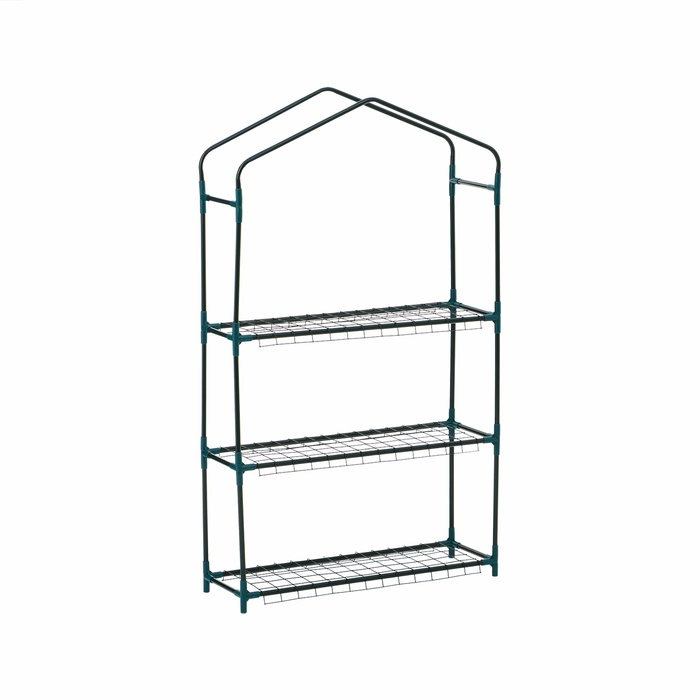 Парник-стеллаж, 3 полки, 110 × 22 × 65 см, металлический каркас d = 12 мм, чехол плёнка 80 мкм, Greengo Парник-стеллаж, 3 полки, 110 × 22 × 65 см, металлический каркас d = 12 мм, чехол плёнка 80 мкм, Greengo