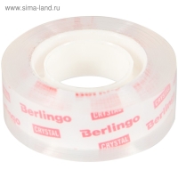 Клейкая лента канцелярская 19 мм х 33 м Berlingo, прозрачная