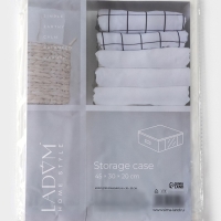 Кофр для хранения вещей LaDо́m, 45&times;30&times;20 см, цвет белый