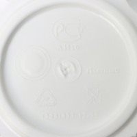 Горшок для цветов с поддоном &laquo;Хризантема&raquo;, 1 л, d=13 см, h=11,5 см, цвет белый